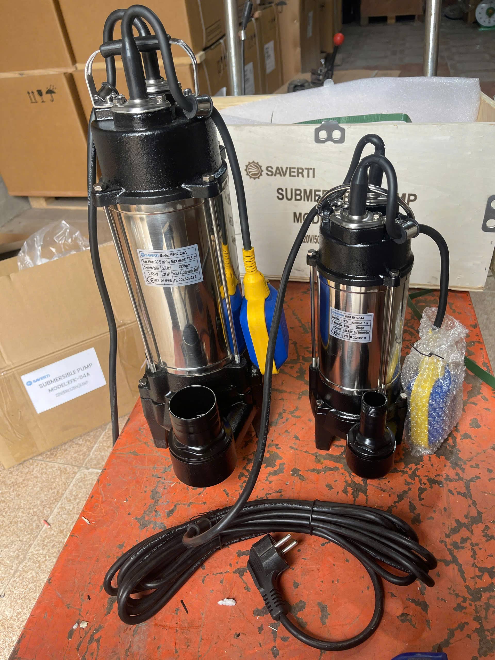 BƠM CHÌM NƯỚC THẢI SAVERTI EFK-04A